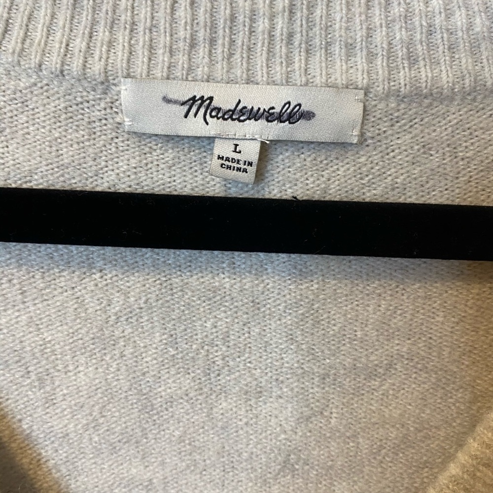 Madewell Large Grey Sweater - Picture 3 of 5